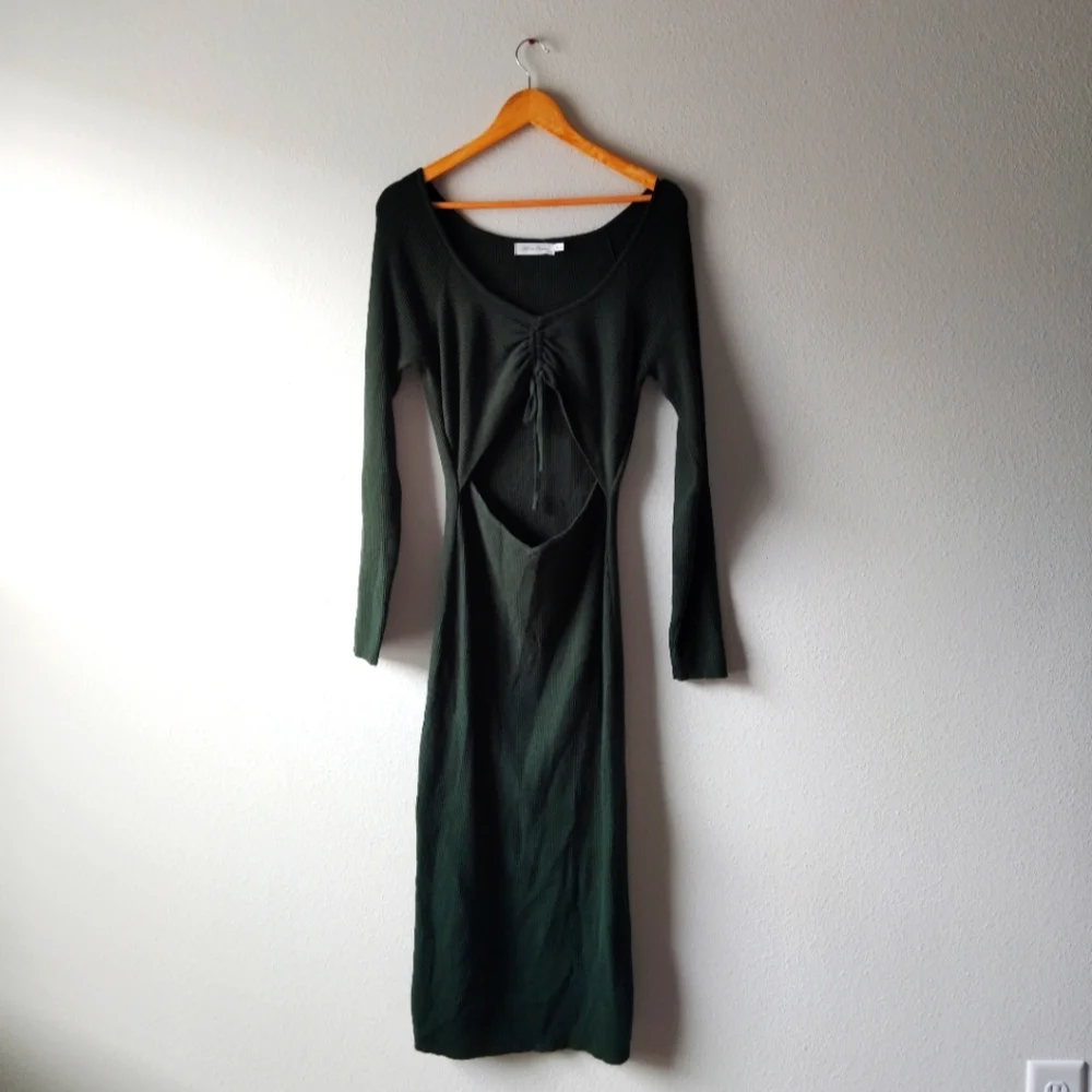 All In Favor Knit Long Sleeve Dress - Picture 1 of 7